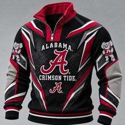 Alabama Crimson Tide Furless Collar Sweatshirt