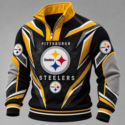 Pittsburgh Steelers Furless Collar Sweatshirt