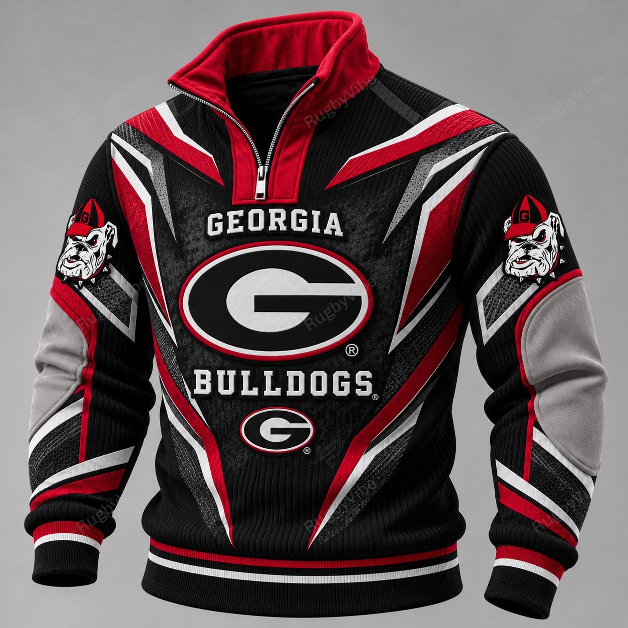 Georgia Bulldogs Furless Collar Sweatshirt