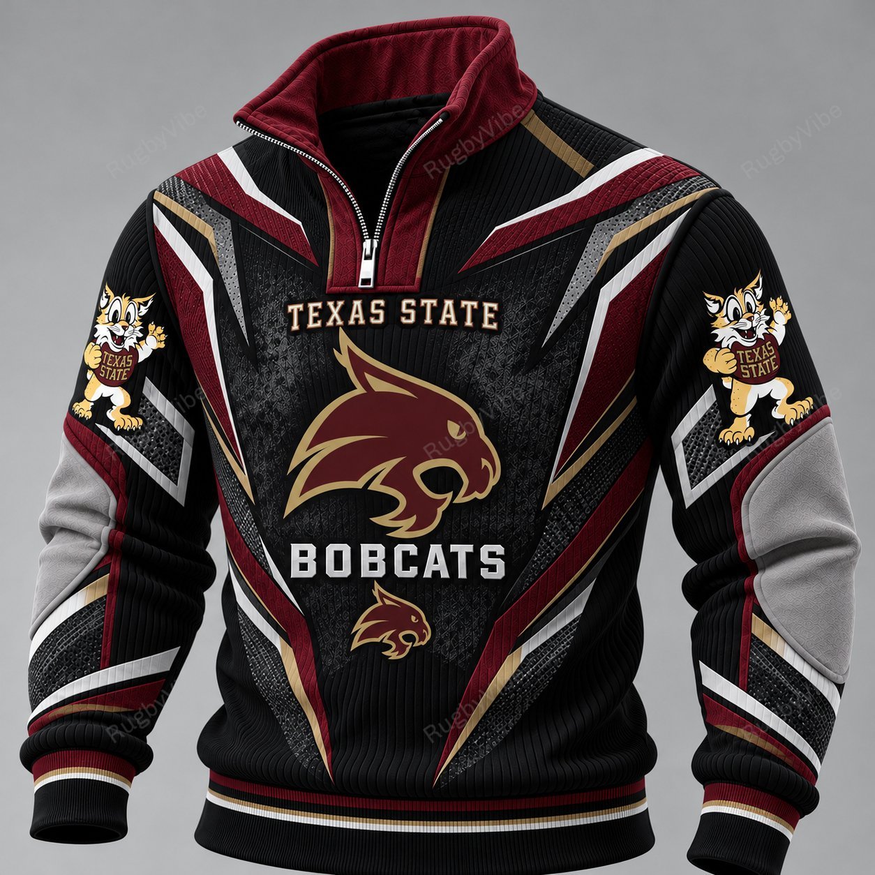 TX State Bobcats Furless Collar Sweatshirt