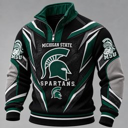 Michigan State Spartans Furless Collar Sweatshirt