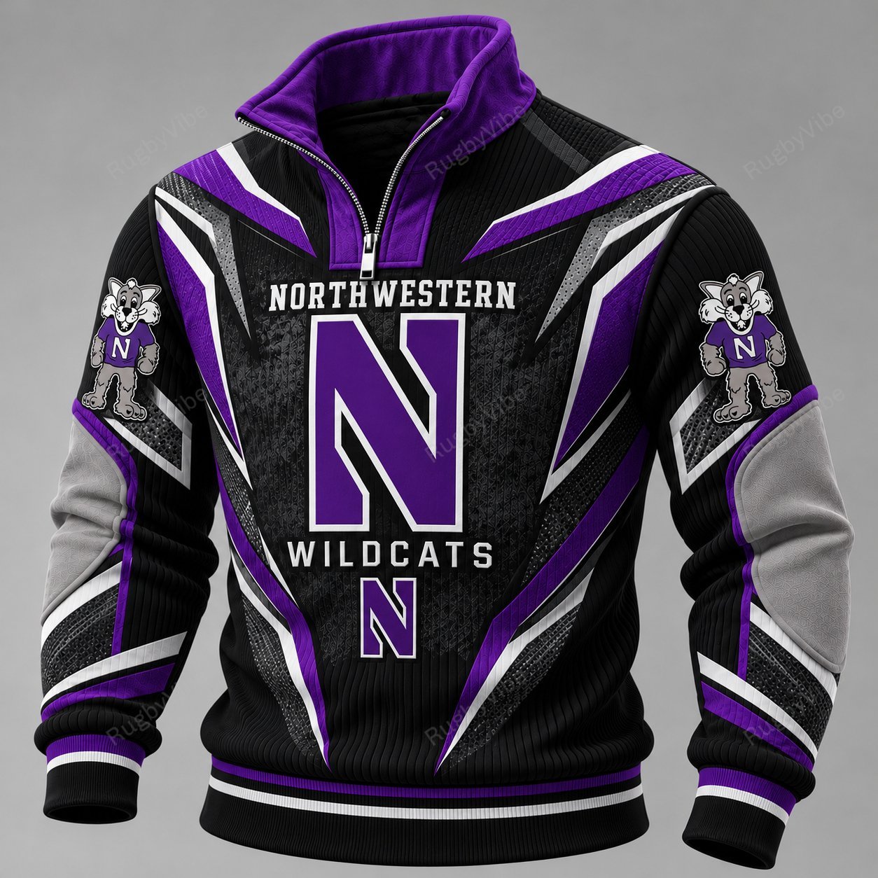 Northwestern Wildcats Furless Collar Sweatshirt
