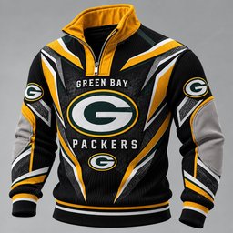 Green Bay Packers Furless Collar Sweatshirt