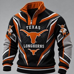 TX Longhorns Furless Collar Sweatshirt