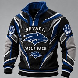Nevada Wolf Pack Furless Collar Sweatshirt