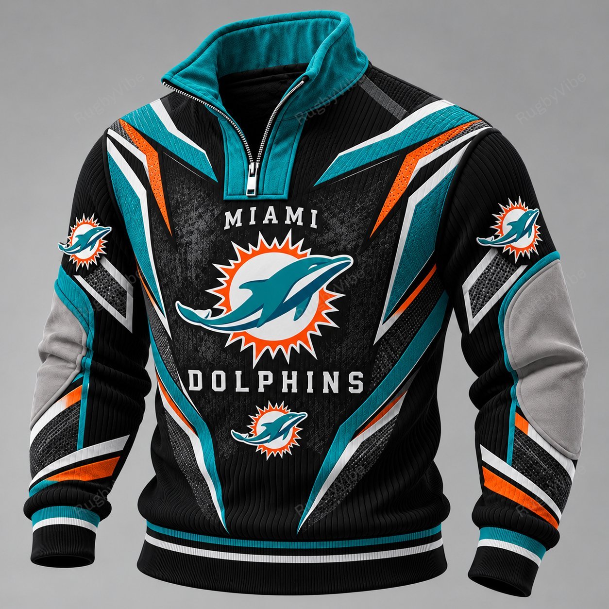 Miami Dolphins Furless Collar Sweatshirt