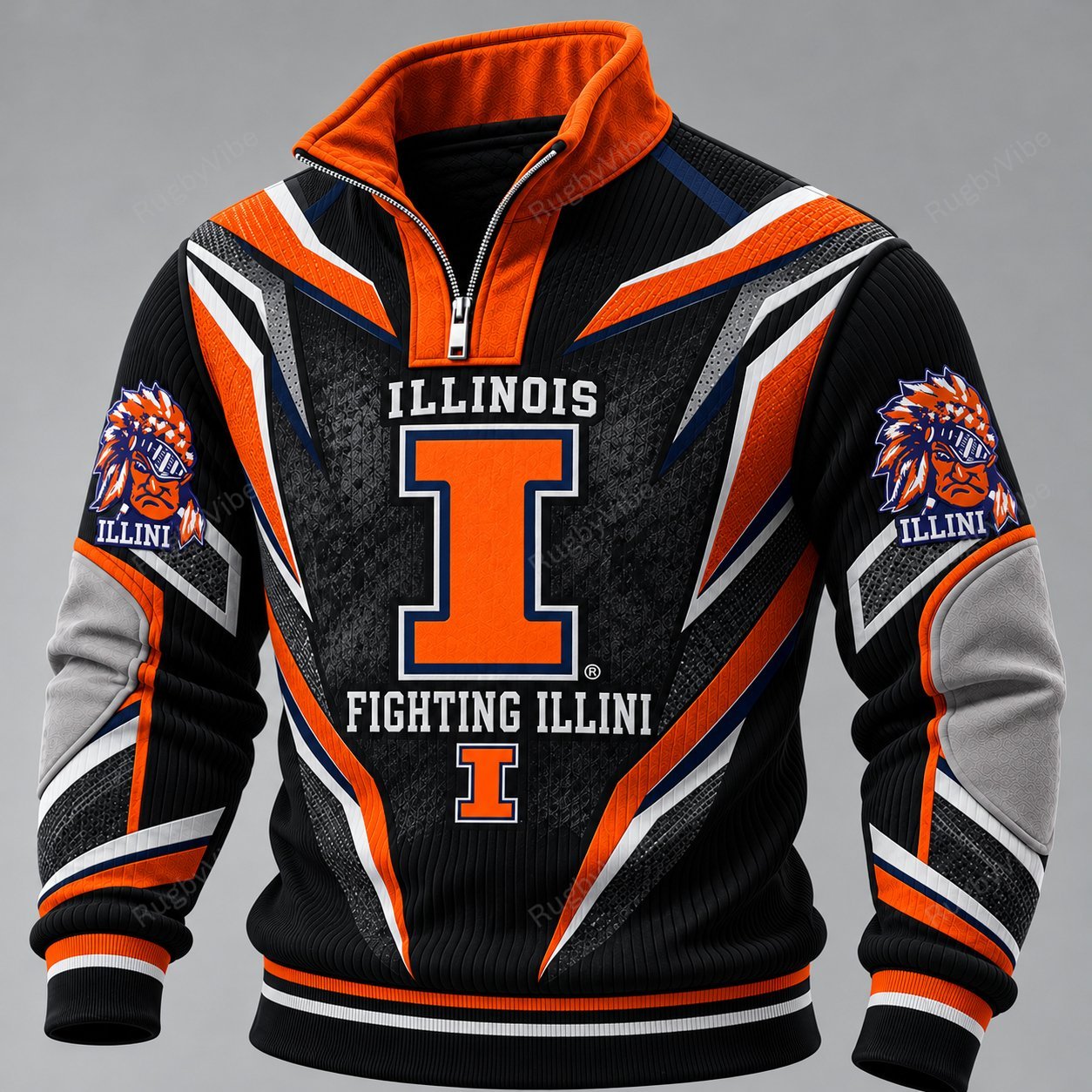 Illinois Fighting Illini Furless Collar Sweatshirt