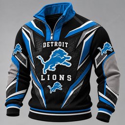 Detroit Lions Furless Collar Sweatshirt