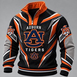 Auburn Tigers Furless Collar Sweatshirt