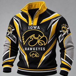 Iowa Hawkeyes Furless Collar Sweatshirt