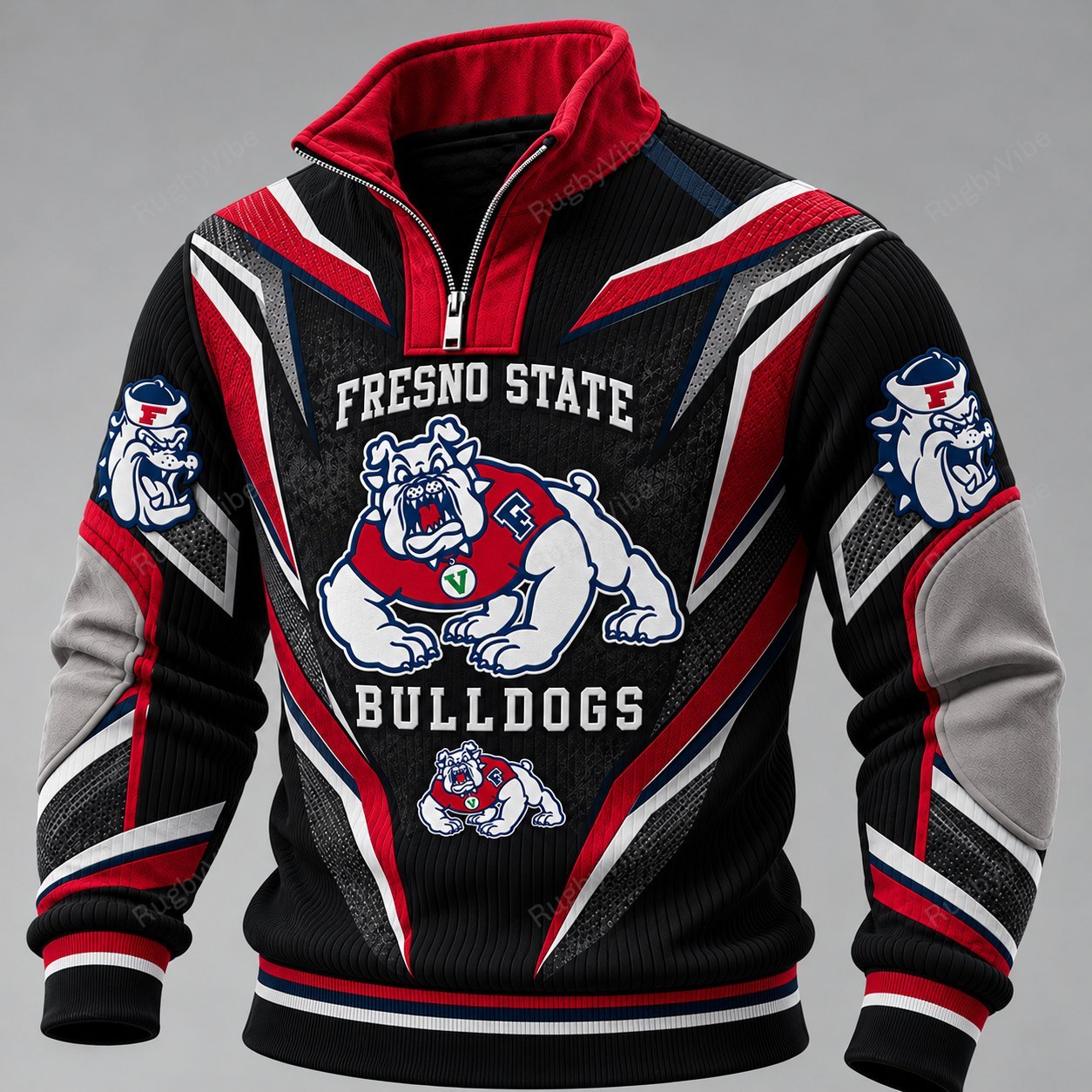 Fresno State Bulldogs Furless Collar Sweatshirt