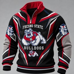 Fresno State Bulldogs Furless Collar Sweatshirt