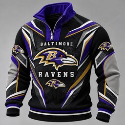 Baltimore Ravens Furless Collar Sweatshirt