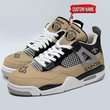 New Orleans Saints Personalized Air Jordan 4 Sneaker