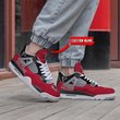 Atlanta Falcons Personalized Air Jordan 4 Sneaker