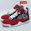 Atlanta Falcons Personalized Air Jordan 4 Sneaker
