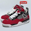 Atlanta Falcons Personalized Air Jordan 4 Sneaker