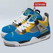 Los Angeles Chargers Personalized Air Jordan 4 Sneaker