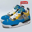 Los Angeles Chargers Personalized Air Jordan 4 Sneaker