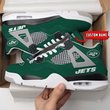 New York Jets Personalized Air Jordan 4 Shoes