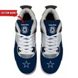 Dallas Cowboys Personalized Air Jordan 4 Sneaker