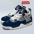Dallas Cowboys Personalized Air Jordan 4 Sneaker