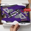Minnesota Vikings Personalized Air Jordan 4 Shoes