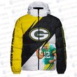 Green Bay Packers Retro Pattern Unisex Puffer Jacket Down Jacket