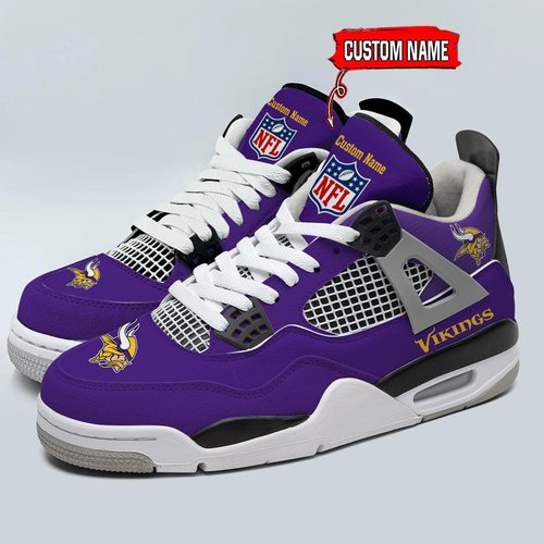 Minnesota Vikings Personalized JD4 Shoes