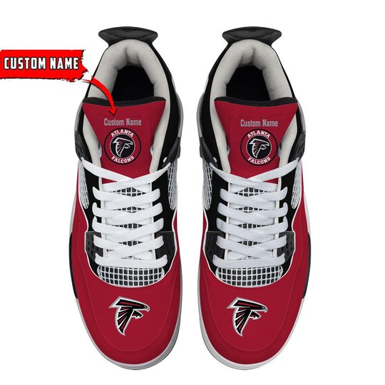 Atlanta Falcons Personalized Air Jordan 4 Sneaker