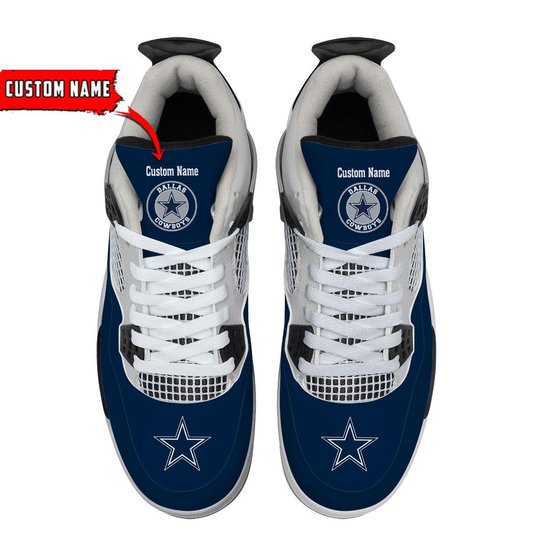 Dallas Cowboys Personalized Air Jordan 4 Sneaker