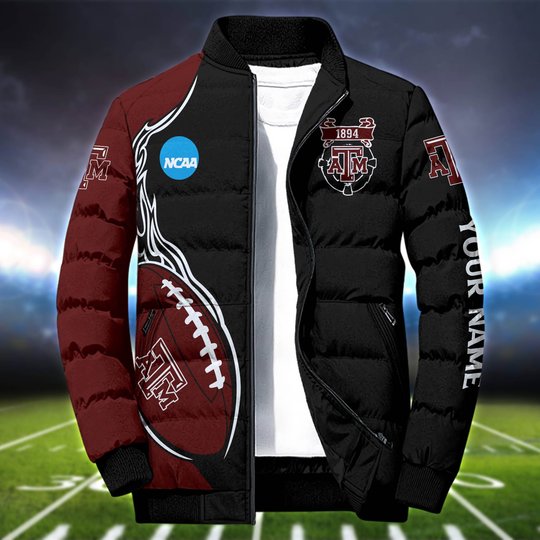 Texas A&M Aggies Personalized Outdoor Coat Puffer Jacket ETHY-52634
