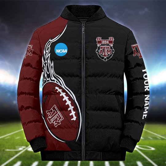 Texas A&M Aggies Personalized Outdoor Coat Puffer Jacket ETHY-52634