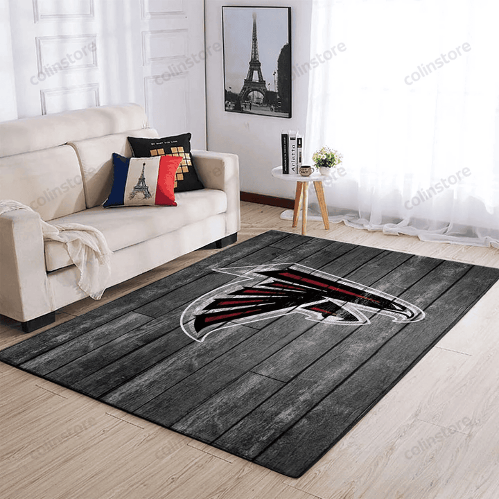 Atlanta Falcons Team Logo Grey Wooden Style Style Nice Gift Home Decor ...