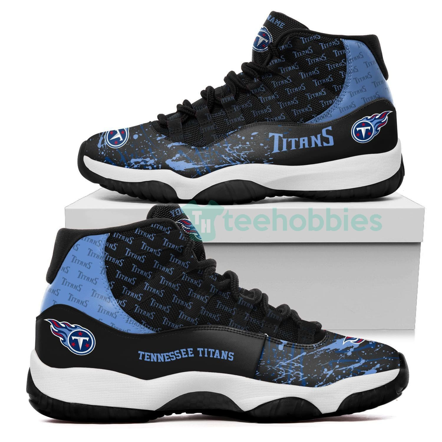 Jd11 Tennessee Titans Customized New JD11 Shoes Sport Sneakers - Snakeislandz
