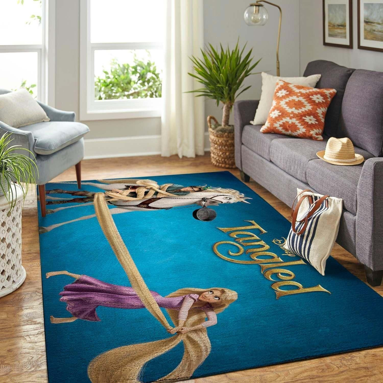 Rapunzel And The Wanted Flynn Rider Area Rug Disney Area Rug Floor ...
