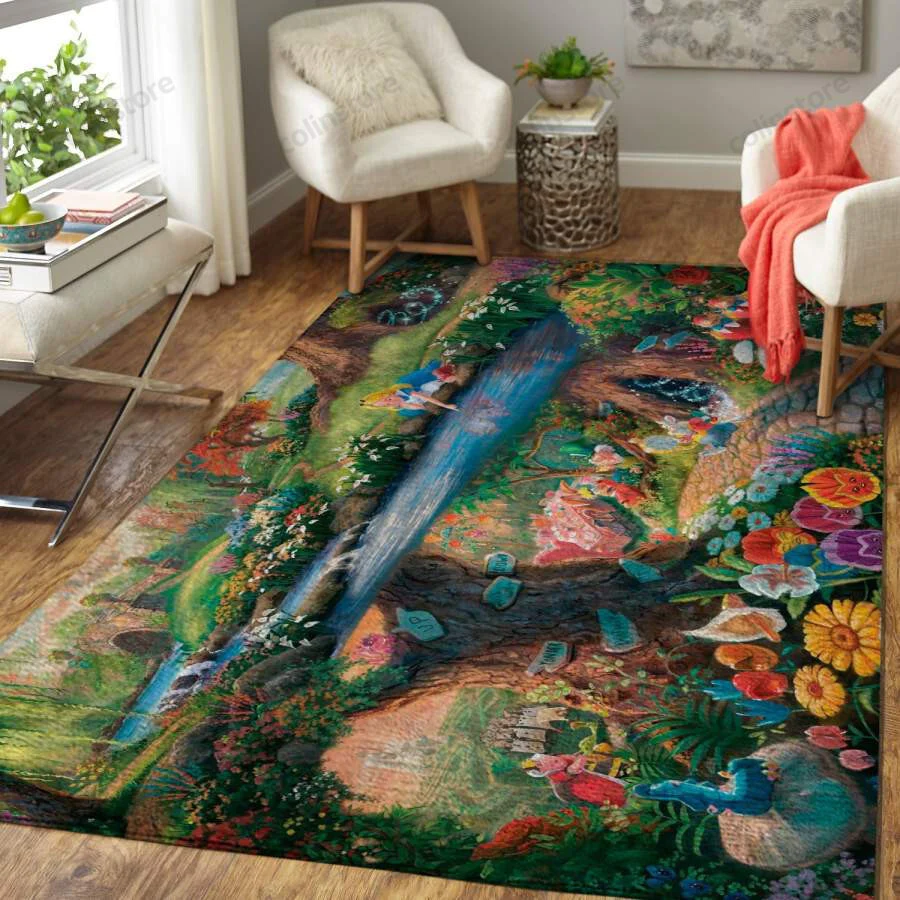 Wdw Decor Rugs Disney Alice In Wonderland Area Rug Living Room Rug Home Decor Movie ...