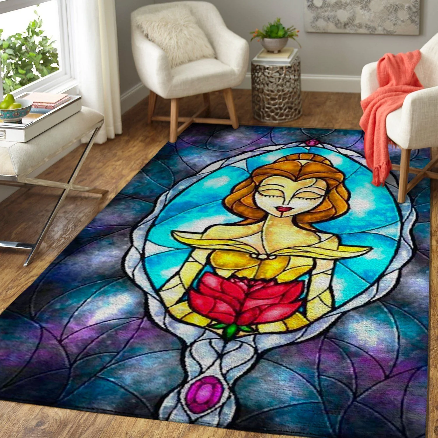 Beauty The Beast Area Rug Disney Rugs Floor Decor 1910211 Decor Home ...
