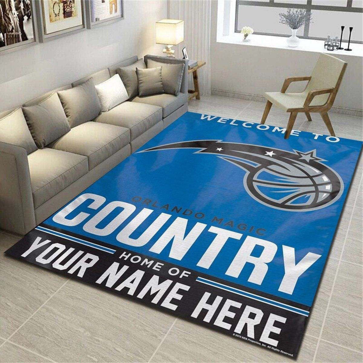 Orlando Magic Rugs Orlando Magic Personalized Area Rug - Team Living Room Bedroom Carpet ...