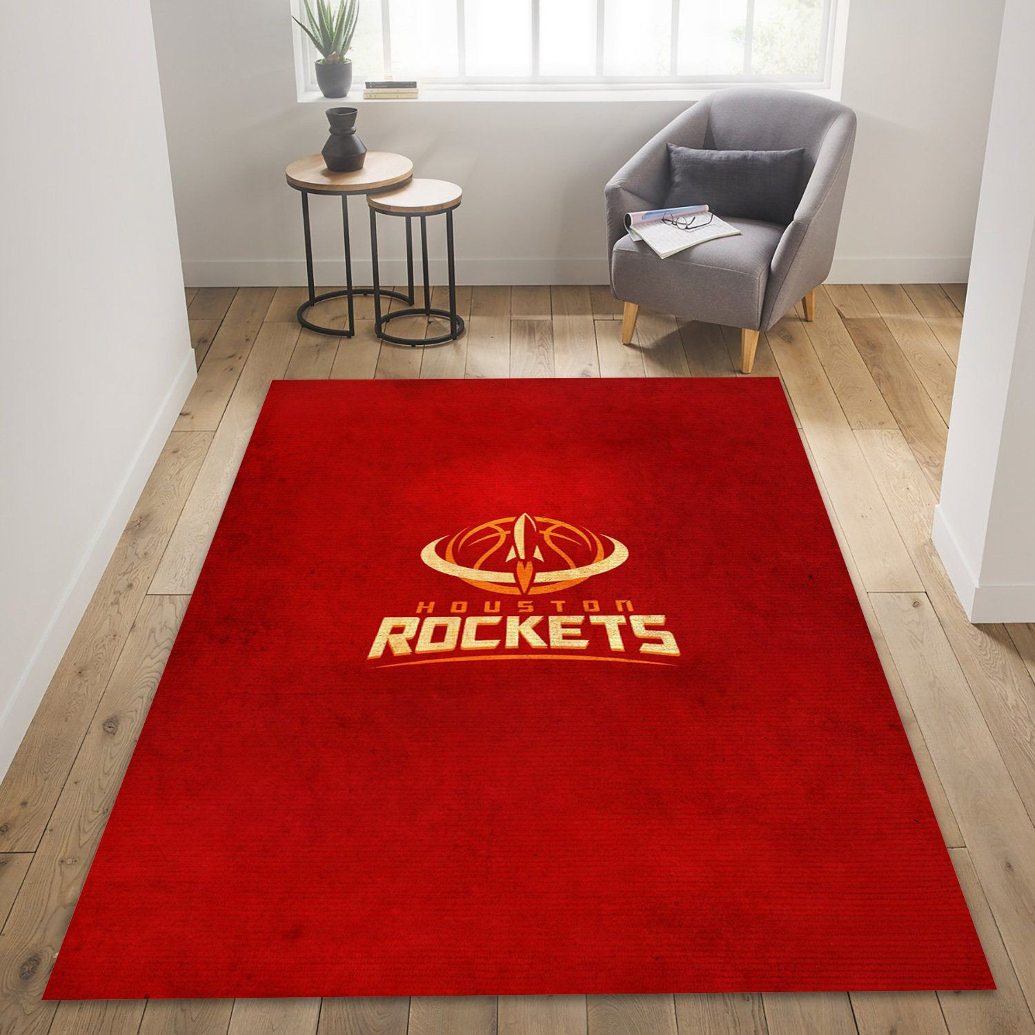 Houston Rockets Nba Living Room Carpet Rug Home Decor - Custom Size And ...