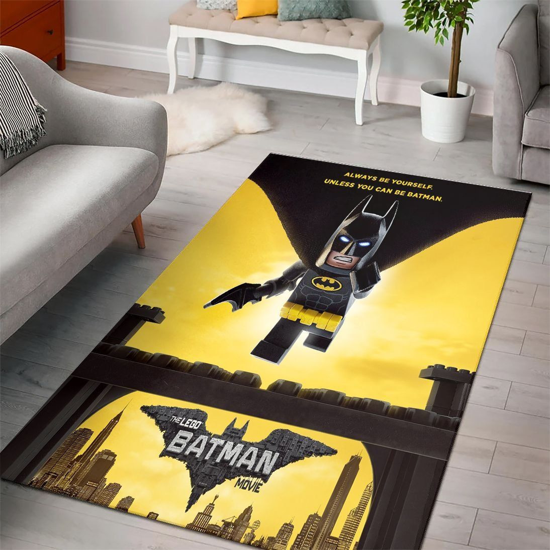 The Batman Riddler Rug The Lego Batman Movies Collection Area Rug - Living Room - Custom Size ...