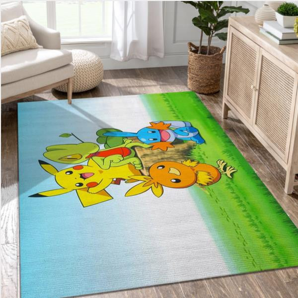 Torchic Pikachu Mudkip And Treecko Near A Tree Stump Video Game Area ...