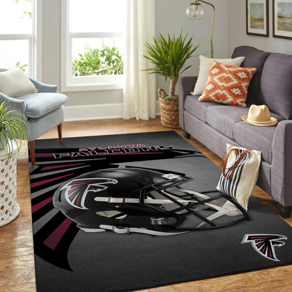 Atlanta Falcons NFL Area Rugs Team Helmet Living Room Carpet Sports ...