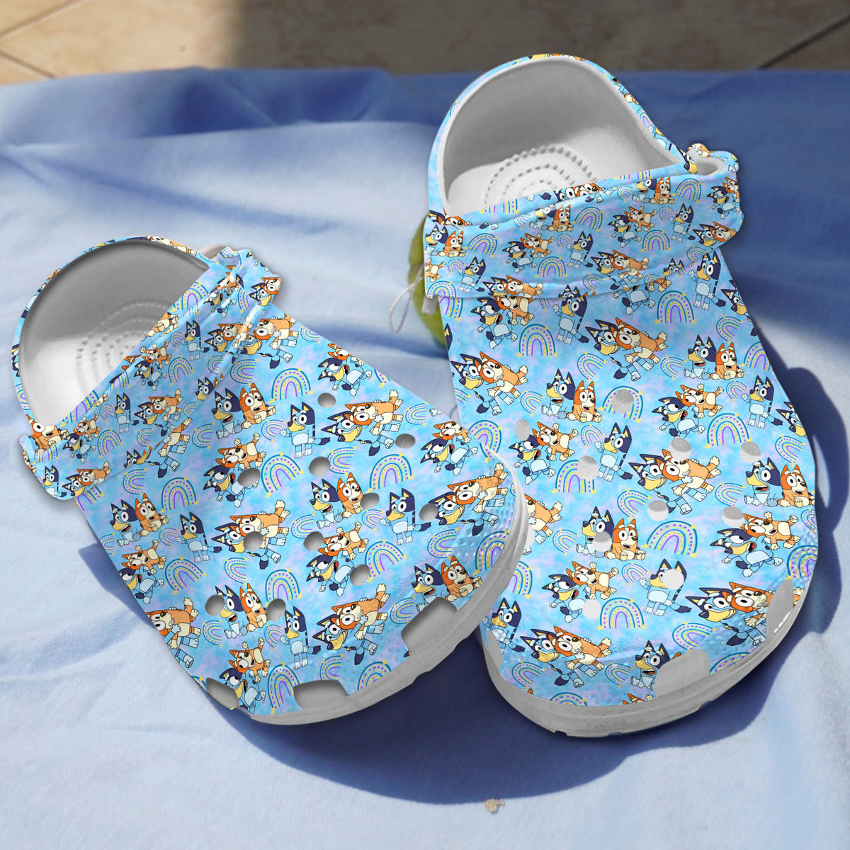 Limited Edition Bluey And Bingo Blue Clogs For Kids And Adults ...