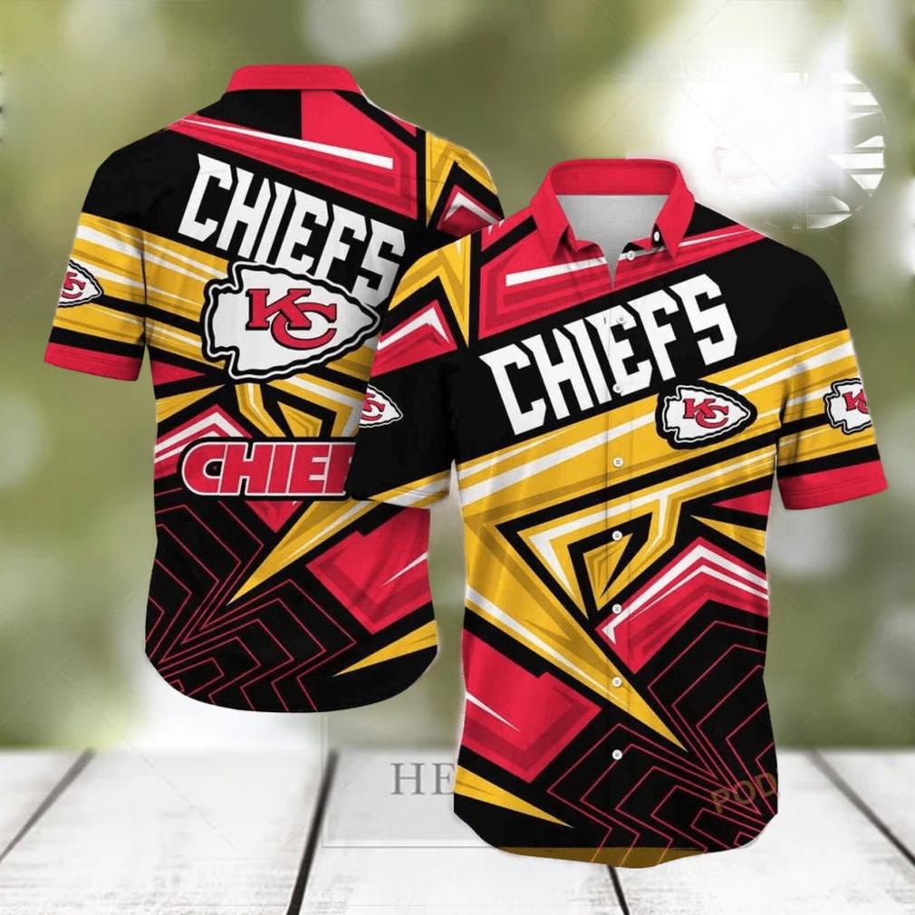 Kc Chiefs Pattern Kansas City Chiefs 3D Pattern Hawaiian Shirt - Snakeislandz