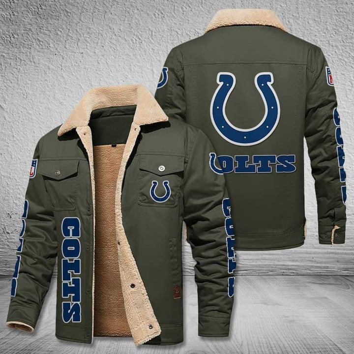 Indianapolis Colts NFL 2D Stand Collar Jacket - Snakeislandz