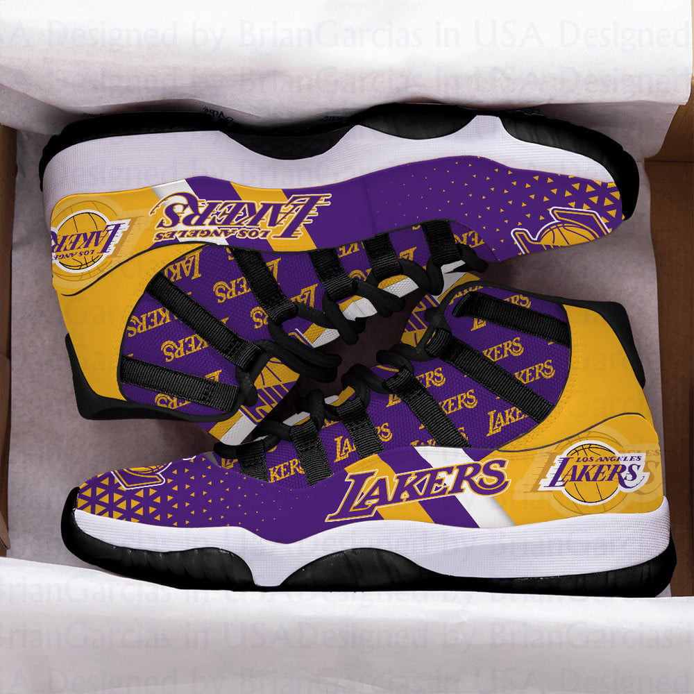 Jd11 Los Angeles Lakers Custom Jd11 Shoes Sport Sneakers - Xtrendingprint ...