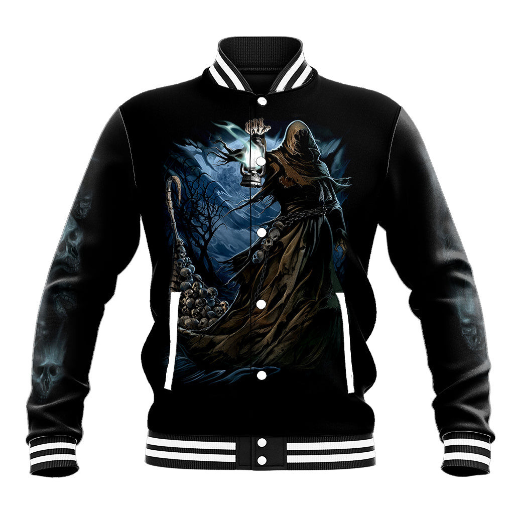 Grim Reaper Baseball Jacket The Ferryman Of The Underworld With Charon ...