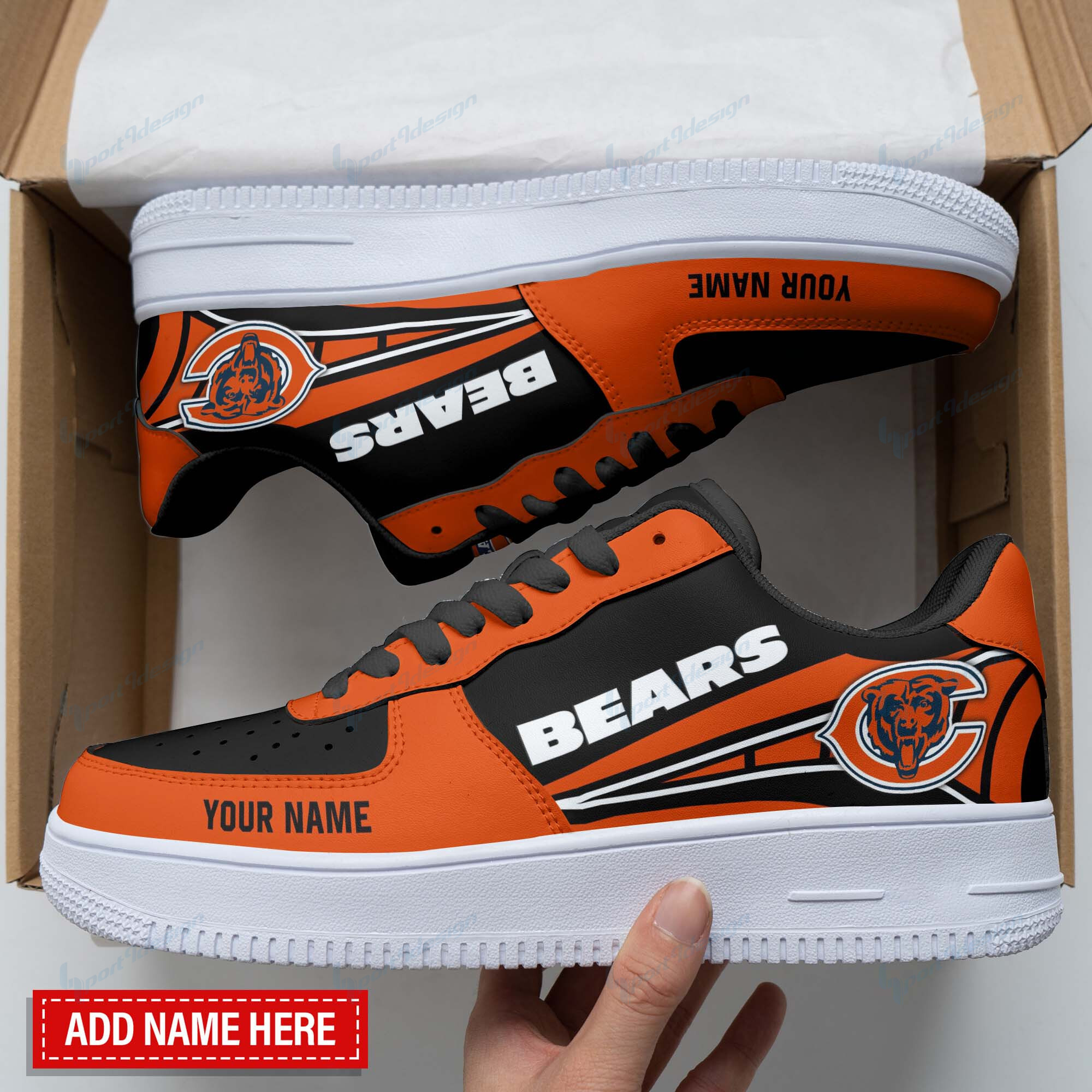 Chicago Bears Personalized Air Force Shoes BG109 - Hearthtops Store ...