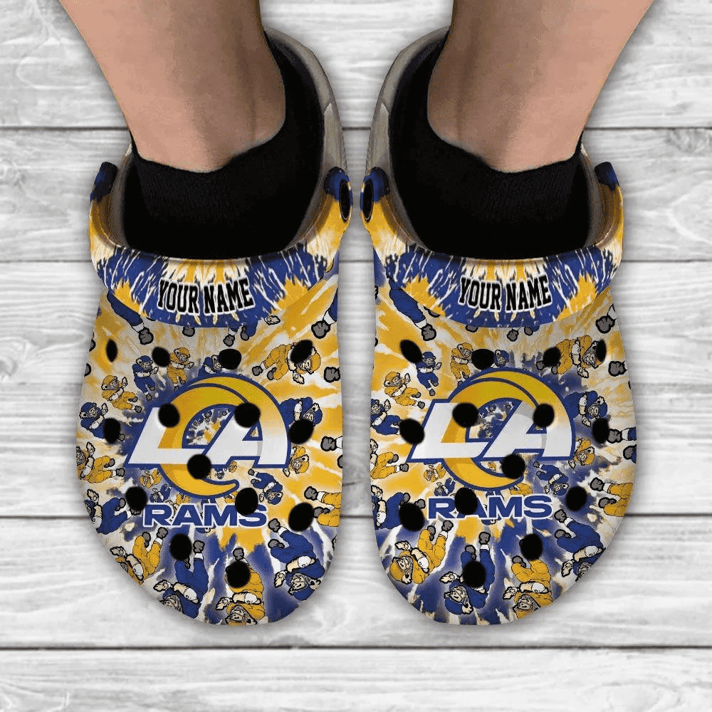 La Rams Clogs Los Angeles Rams Grateful Dead Custom Personalized Crocs Classic Clogs ...